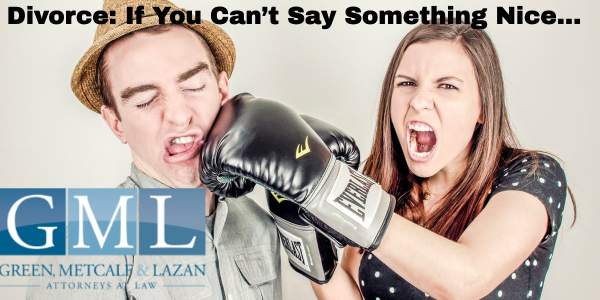 Divorce: If You Can't Say Something Nice...