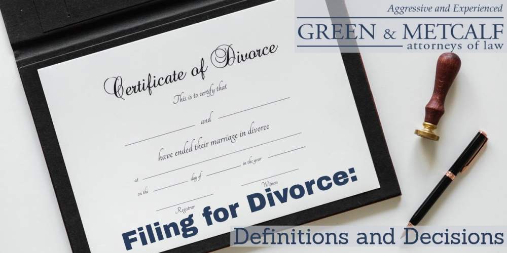 Filing for Divorce: Definitions and Decisions